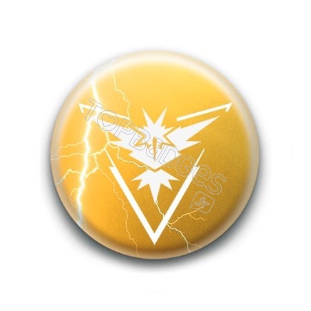 Badge Equipe Jaune Instinct (Fond Electrique)