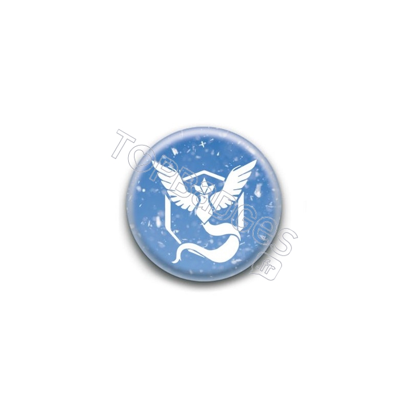 Badge Equipe Bleue Sagesse (Fond Glace)