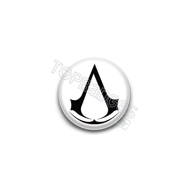 Badge Assassin's Creed Noir et Blanc