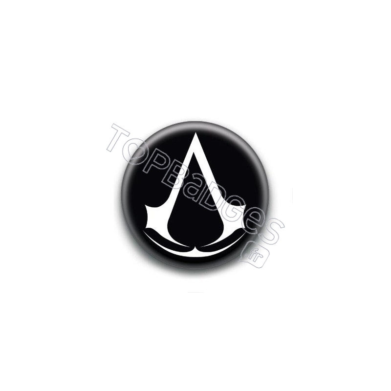 Badge Assassin's Creed Blanc et Noir