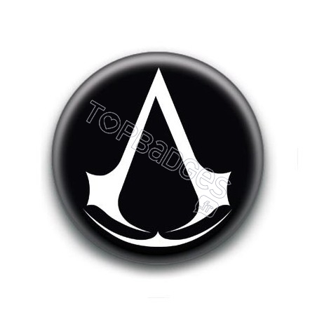 Badge Assassin's Creed Blanc et Noir