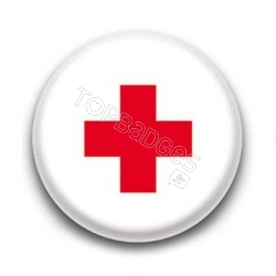Badge : Croix rouge